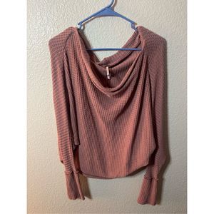 Super cute free people scoop neck sweater